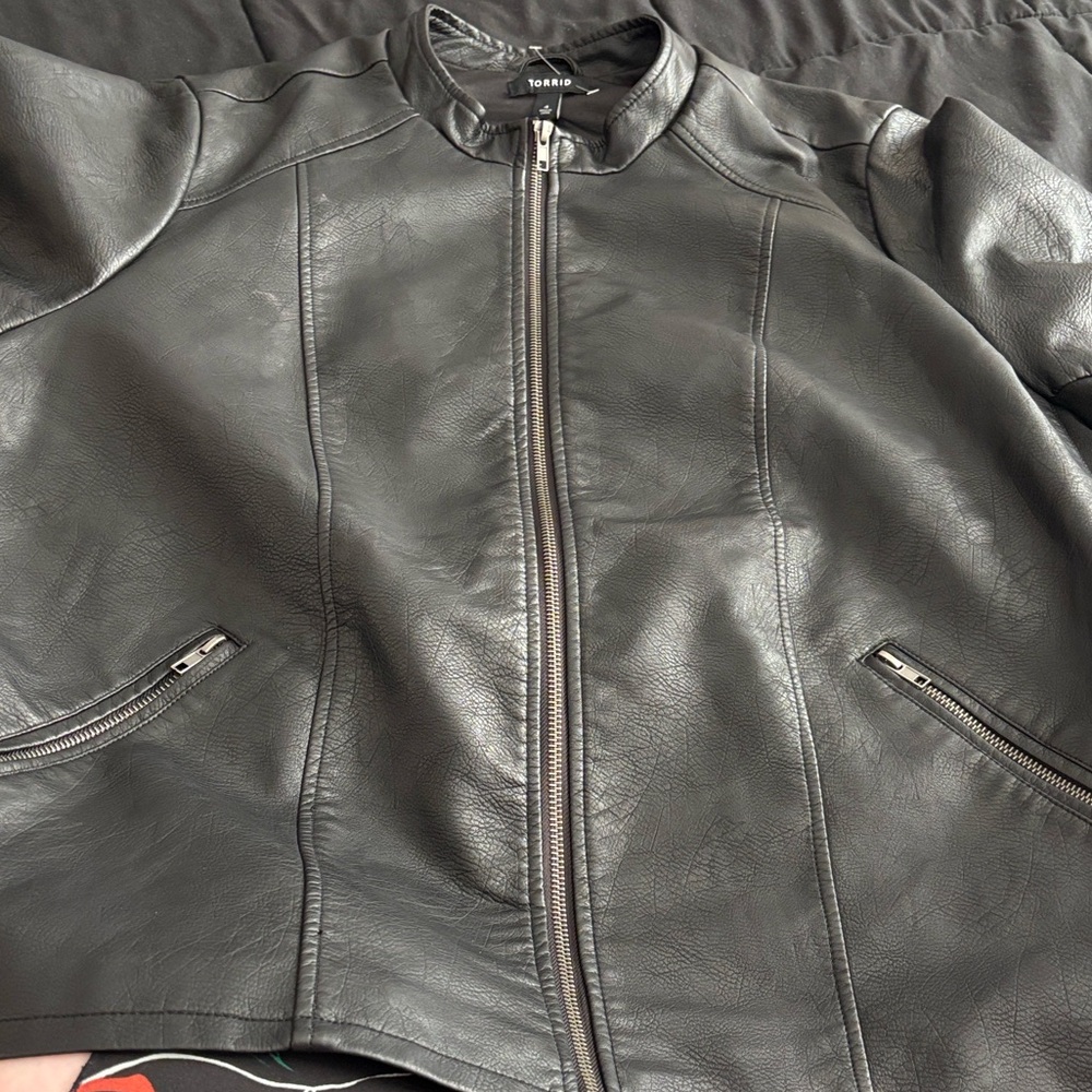 Torrid Black Faux Leather Jacket